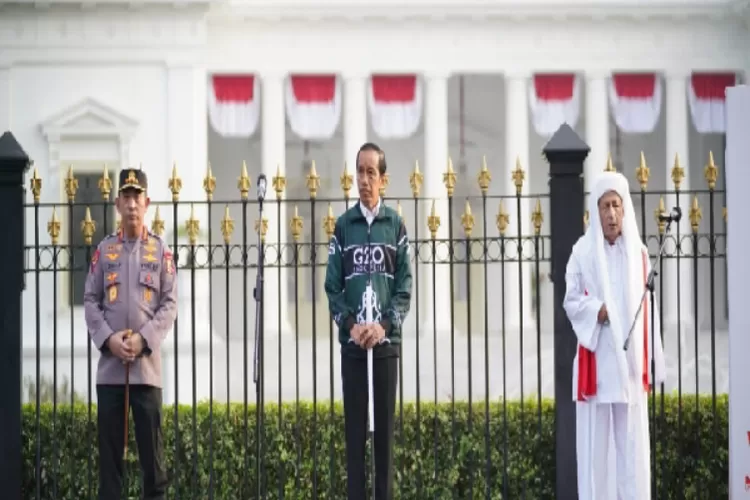 Kirab Merah Putih dihadiri Presiden Jokowi dan Kapolri Jenderal Pol Listyo Sigit Prabowo  (Humas Polri )