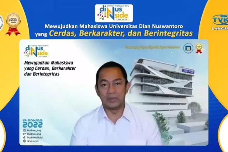 Wali Kota Semarang Hendrar Prihadi saat jadi pembicara di acara Udinus. (Pemkot Semarang)