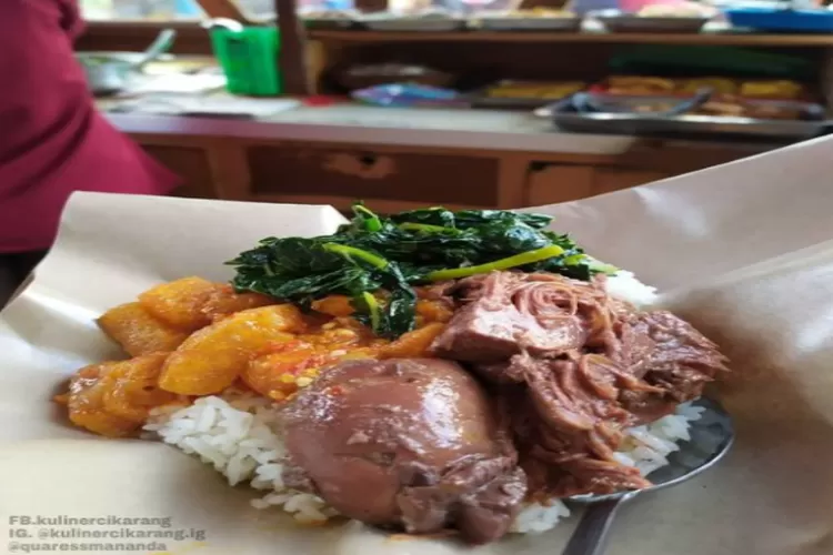  Gudeg Dan Rames Mbak Ning, salah satu rekomendasi kuliner di Cikarang. (Instagram/ @kulinercikarang.id)