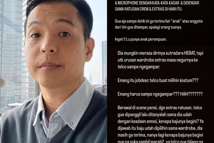 Heboh Sutradara Terganteng Diduga Dorong dan Tampar Kru Perempuan, Ernest Prakasa akan Spill Nama Pelaku (Gorajuara.com/Instagram @ernestprakasa @juandini)