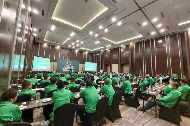 Musyawarah Kerja Nasional PPP di Serang, Banten, Minggu (4/9/2022).  (ANTARA/HO-Humas Mukernas)
