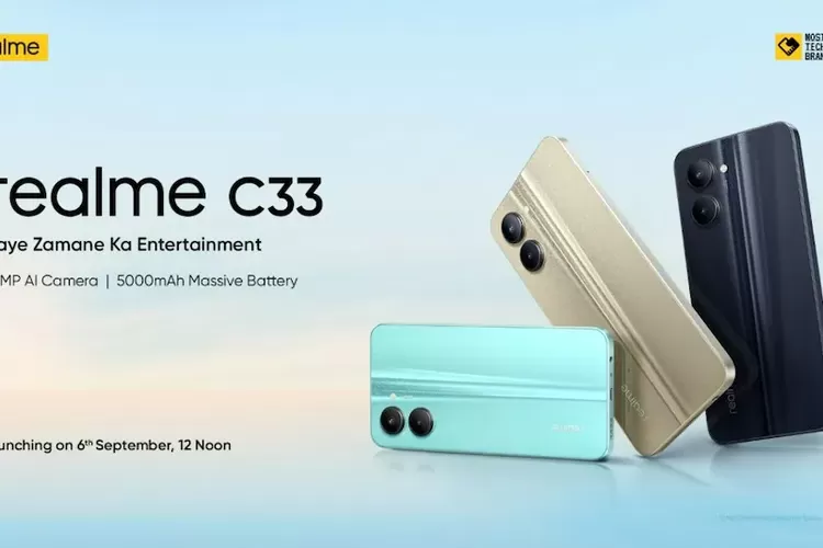 Realme C33 Rilis 6 September Dibekali Kamera 50 MP, Segini Harganya (Gadgets360)