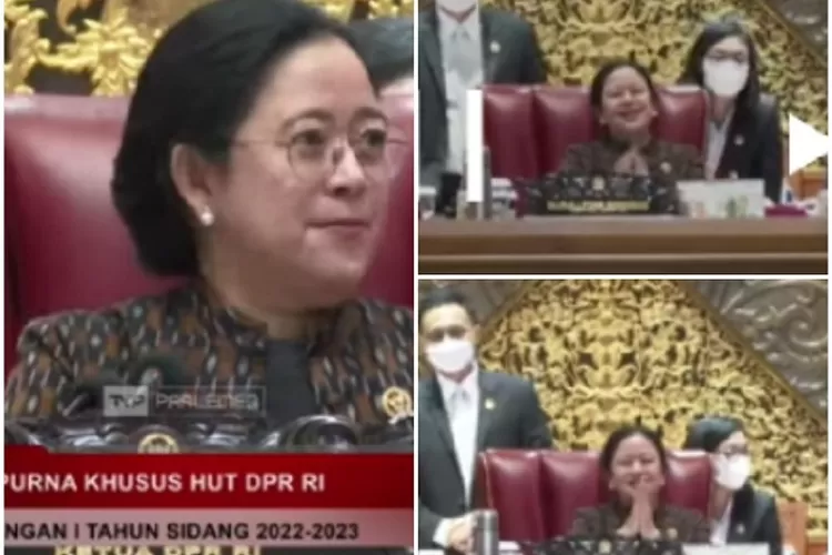 Ekspresi Puan Maharani (Kolase Berbagai Sumber)