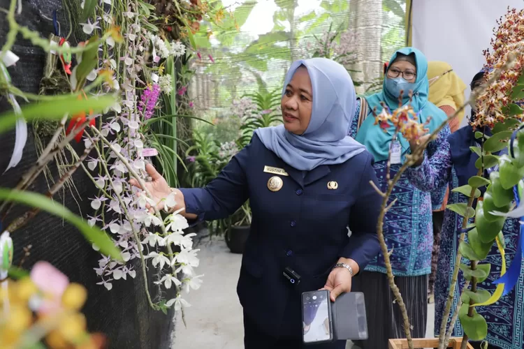 Festival Aneka Bunga Anggrek Vana Tricolor. (Dokumen Humas Sleman.)