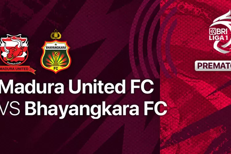 Link live streaming Madura United vs Bhayangkara FC, BRI Liga 1 (Foto: sc/vidio.com)