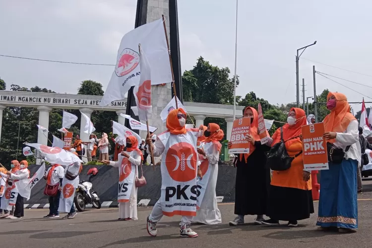 PKS Kota Bogor Gelar Aksi Penolakan Kenaikan Harga BBM ((Foto/dims))