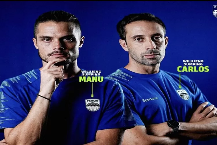 Manu dan Carlos Grande saat perkenalan melalui sosial media (Instagram/@persib)