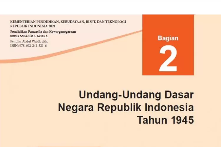 Rangkuman Materi PPKN Kelas 10 Kurikulum Merdeka Bagian 2 Undang Undang ...