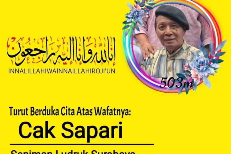Seniman Ludruk Surabaya Cak Sapari meninggal dunia  (ANTARA/HO-istimewa)