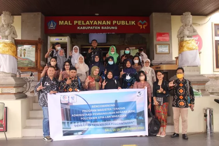 Mahasiswa Magister Terapan APN Politeknik STIA LAN Makassar Benchmarking di MPP Pemda Badung (Klikanggaran/LH)