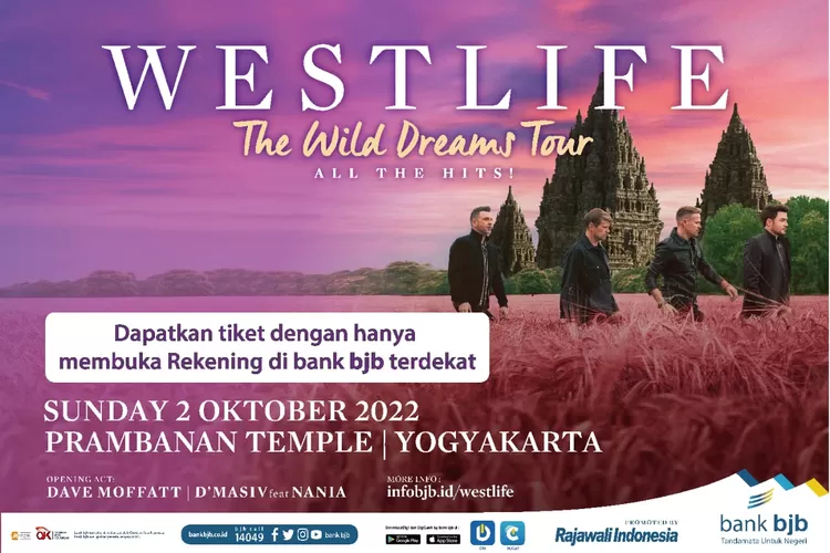Poster Konser Westlife. (Dokumen bank bjb.)