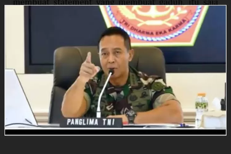 Panglima TNI Jenderal Andika Perkasa (Ist )
