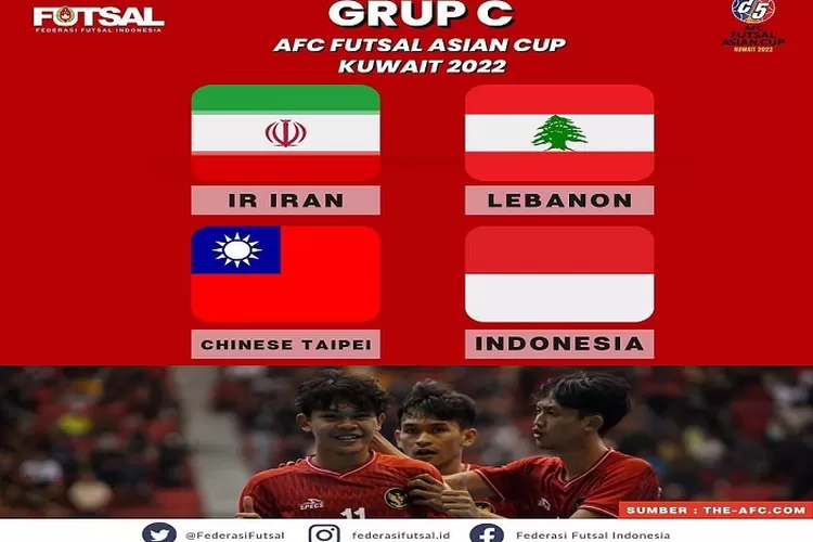 Jadwal Pertandingan Timnas Futsal Indonesia dalam Piala Asia Futsal 2022 Langsung Bertemu Iran Tanggal 28 September 2022 ( www.instagram.com/@federasifutsal_id)