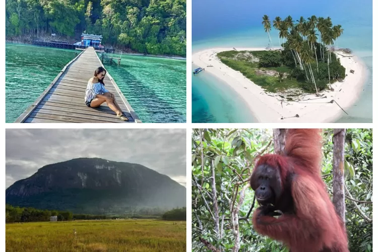  5 Destinasi Wisata Terbaik di Kalimantan (Kolase Instagram)