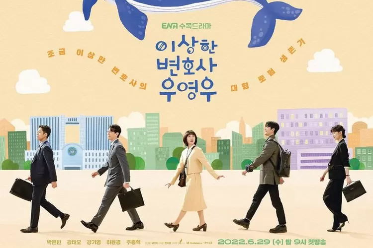 Sinopsis dan link nonton drama Korea Extraordinary Attorney Woo. (Pinterest A Koala's Playground)