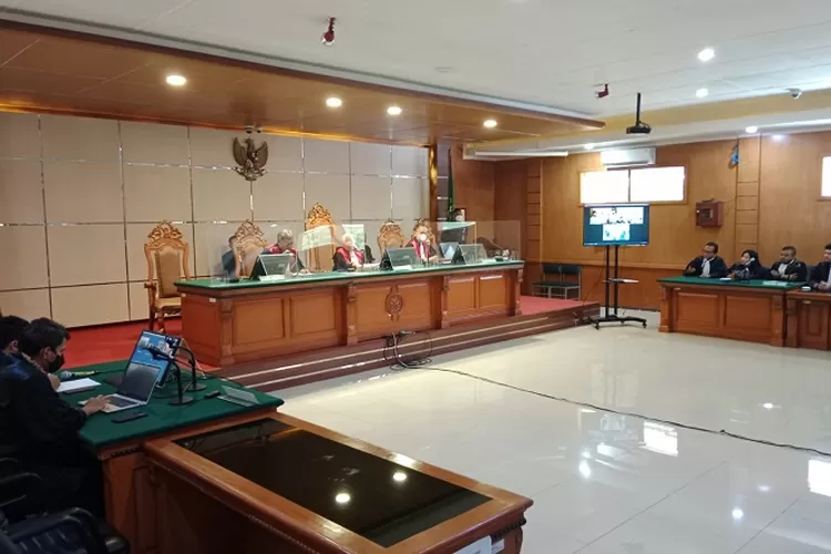 Sidang pembacaan vonis terhadap Bupati Bogor nonaktif Ade Yasin. Foto/Instagram (Foto/Instagram)