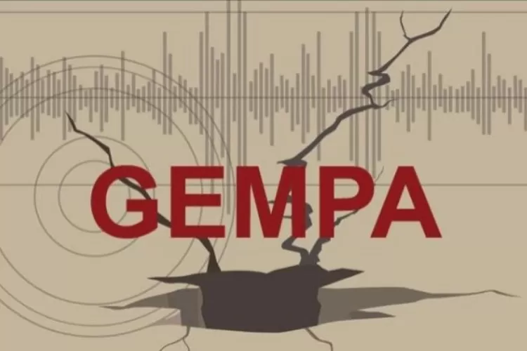 Ilustrasi gempa bumi.