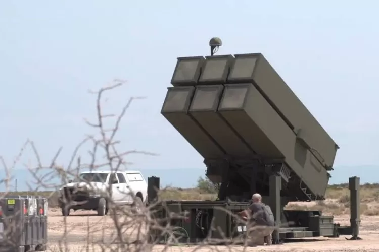 Potret NASAMS senjata buatan Norwegia yang di kirim AS untuk Ukraina yang juga ada di Indonesia  (Anadolu Agency )