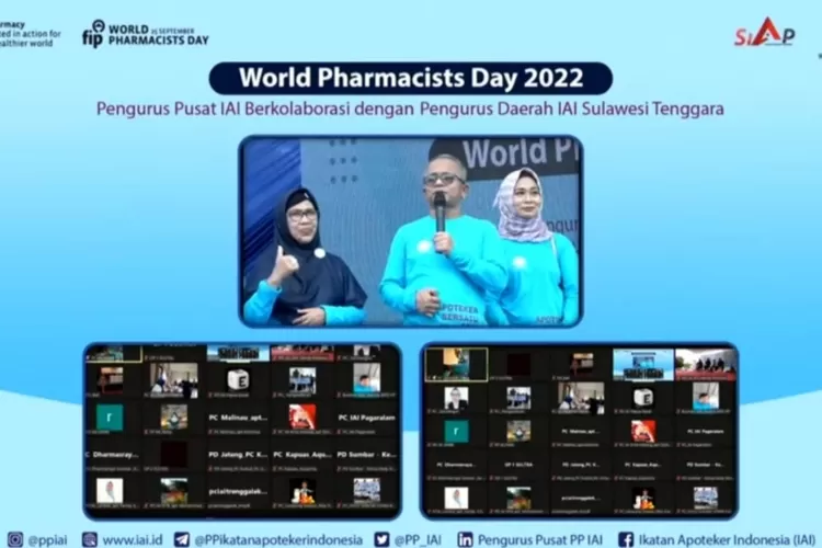 Ikatan Apoteker Indonesia (IAI) meneguhkan sikapnya untuk terus bersatu dalam aksi menuju dunia yang lebih sehat di Peringatan 25 September ditetapkan oleh FIP (The International Pharmacy Federation) sebagai hari apoteker sedunia (AG Sofyan )