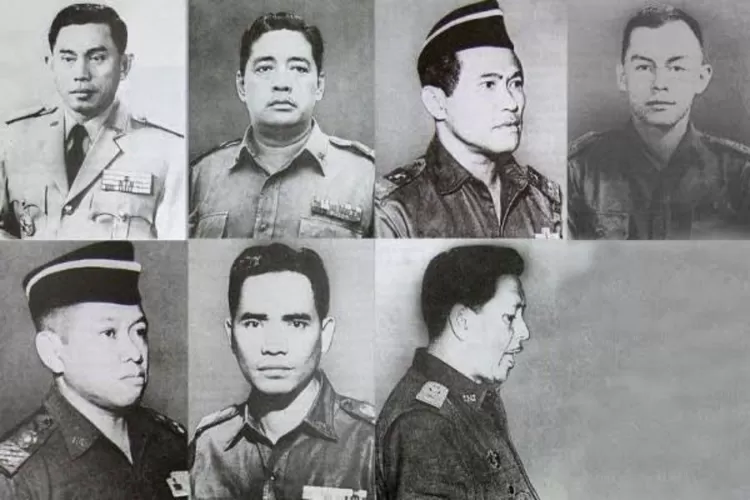 Kolase potret Pahlawan Revolusi korban kekejaman PKI (Wikipedia )