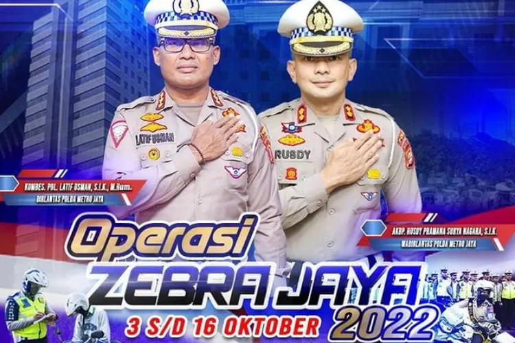 Polri resmi gelar operasi zebra mulai 3 hingga 16 oktober 2022 serentak di seluruh Indonesia (Foto: Gorajuara.com/dok: Twitter @TMCPoldaMetro)