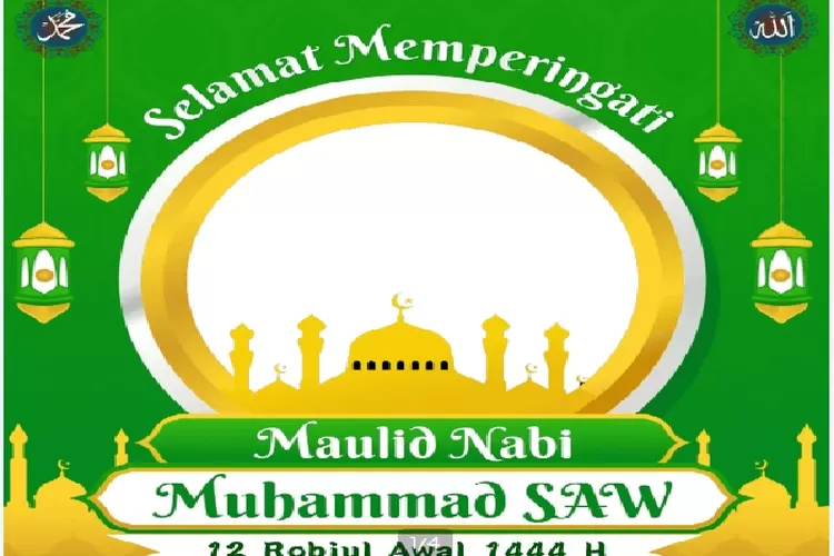Download Gratis, 25 Link Twibbon Peringatan Maulid Nabi Muhammad SAW, 7 Oktober 2022 Hari Penting Umat Islam Diseluruh Dunia (Tangkapan Layar Twibbonize.com)