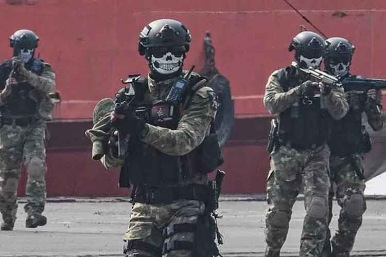 Pasukan TNI yang sedang beroperasi  (Militer id)