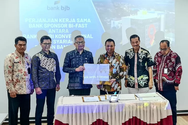 Terapkan BI-Fast, bank bjb Jadi Bank Sponsor untuk Bank Jambi dan Bank Jambi Syariah. (Dokumen bank bjb.)