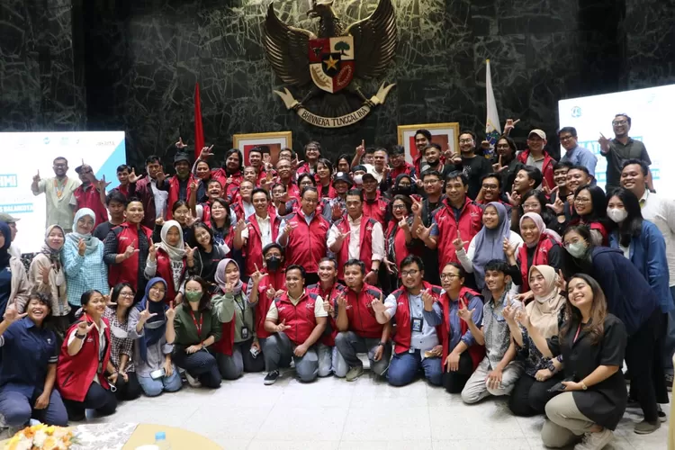 Gubernur, Wakil Gubernur DKI Jakarta Anies Baswedan- Ariza bersilatirahmi dengan wartawan, terkait masa tugasnya yang akan berakhir 16 Oktober 2022, Jumat (7/10/2022).