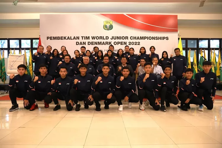 Tim Junior Indonesia yang akan berangkat menuju Kejuaraan Dunia 2022.