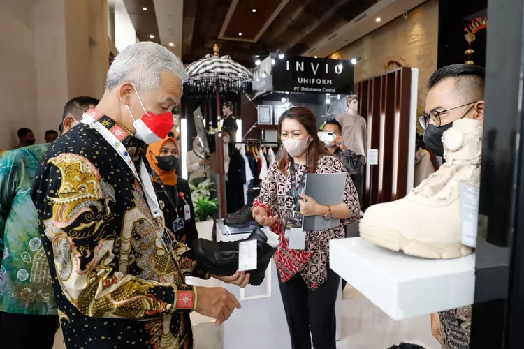 Gubernur Jateng Ganjar Pranowo saat mengikuti acara Business Matching di Bali. (Pemprov Jateng)