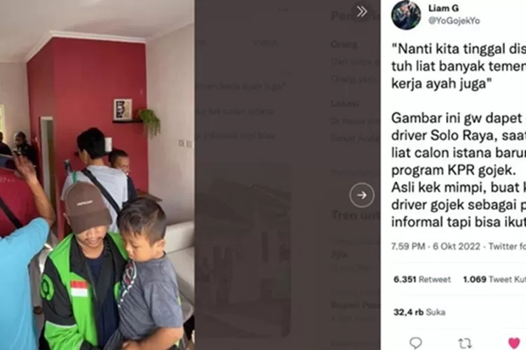 Senangnya Driver Gojek Punya Rumah Berkat KPR Subsidi Khusus Mitra Gojek. (Instagram/YoGojoekYo)