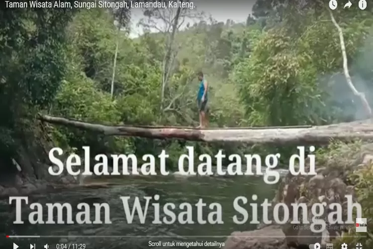 Sungai Sitongah, Destinasi Wisata Alam Paling Indah Di Lamandau Yang Jarang Diketahui (Tangkapan Layar YouTube @Pan Rehi Kandelu)