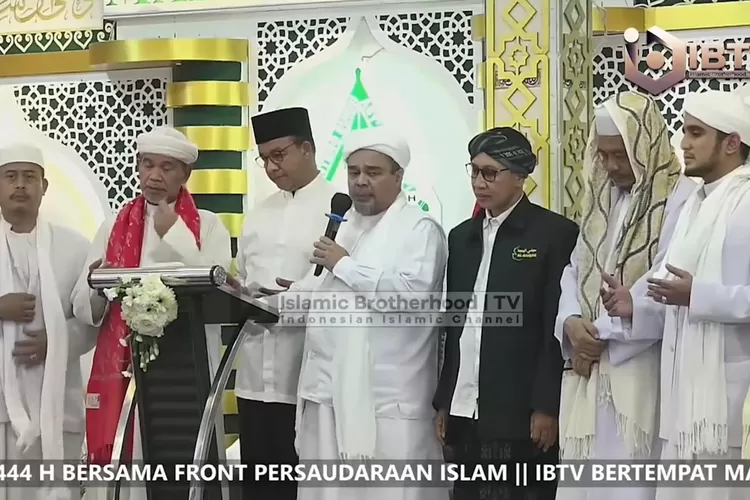Pertemuan Habib Rizieq dengan Anies Baswedan. (YouTube.)