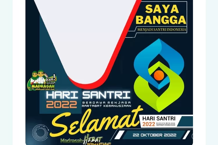 10 Link Twibbon Hari Santri Nasional 2022 Gratis, Lengkap Dengan Cara ...