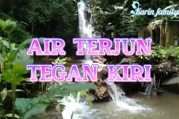 Air terjun tegan kiri salah satu 3 Destinasi Wisata Alam Terbaru Di Bungo, Nomor 1 Paling The Best (Youtube Karin Family 24)