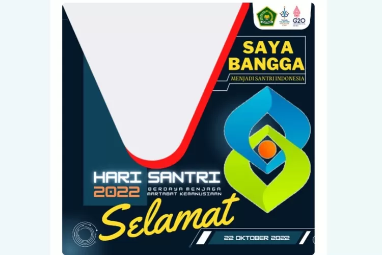 Kumpulan ucapan dan link twibbon Hari Santri Nasional 2022, bisa didownload dan dipasang di status medsos. (Twibbonize)