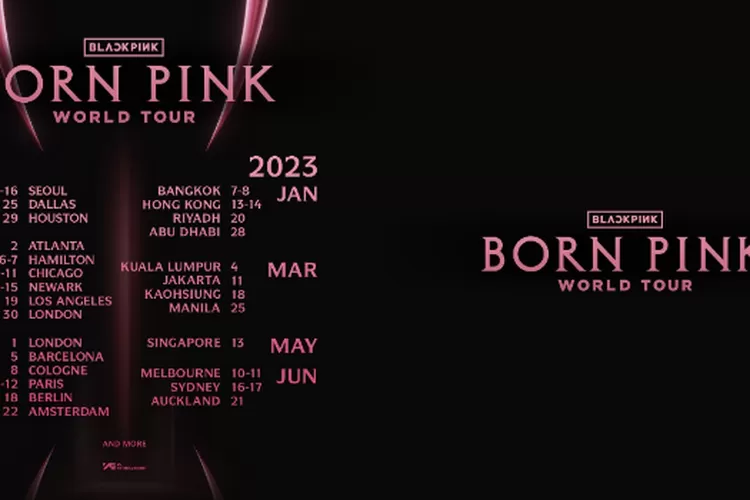 Jadwal Konser BLACKPINK 'BORN PINK' World Tour 2023 di Jakarta (Instagram @blackpinkofficial)