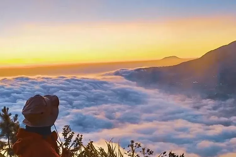  Potret Sunrise Gunung Andong Magelang ( Instagram.com/gunungandong)