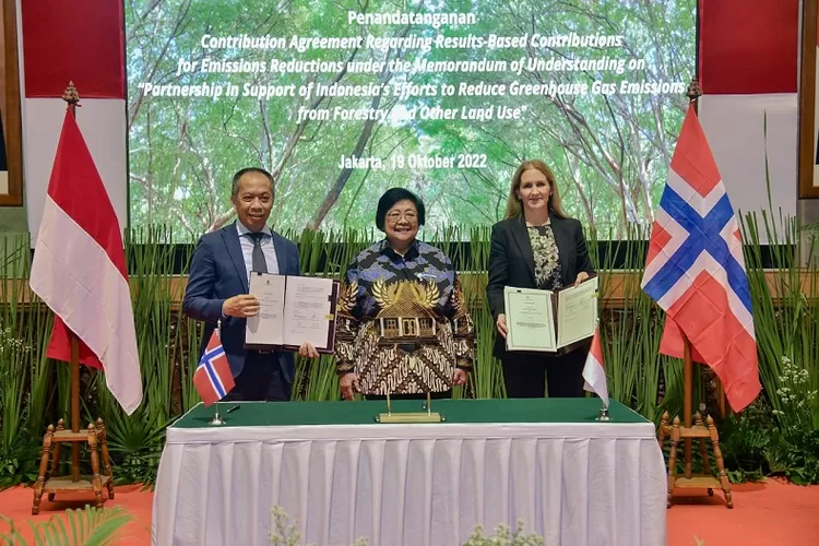 Norwegia dan Indonesia Tandatangani FOLU Net Sink 2030 Senilai 56 Juta Dollar AS