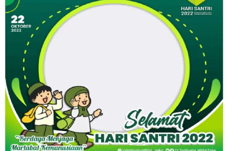 Lirik Lagu Mars Hari Santri Nasional Tanggal 22 Oktober 2022  Pemacu Semangat Untuk Santri Seluruh Indonesia Agar Lebih Bersemangat (Tangkapan Layar twibbonize.com)