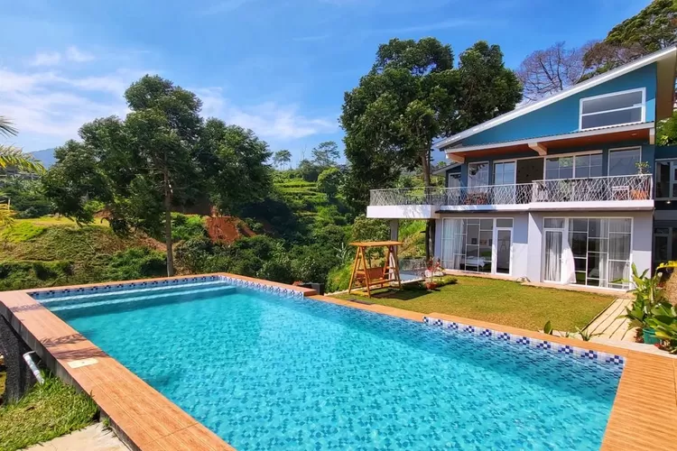 Villa Melayang Puncak Bogor yang dekat dengan Taman Safari  (Instagram @foodandfootofficial @villamelayang)