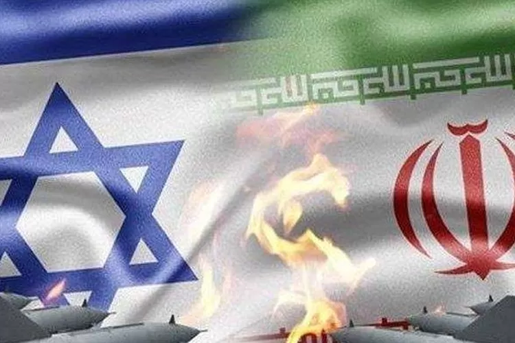 Ilustrasi bendera Iran dan Israel yang kini terseret dalam konflik drama perang Ukraina dan Rusia  (Anadolu Agency )