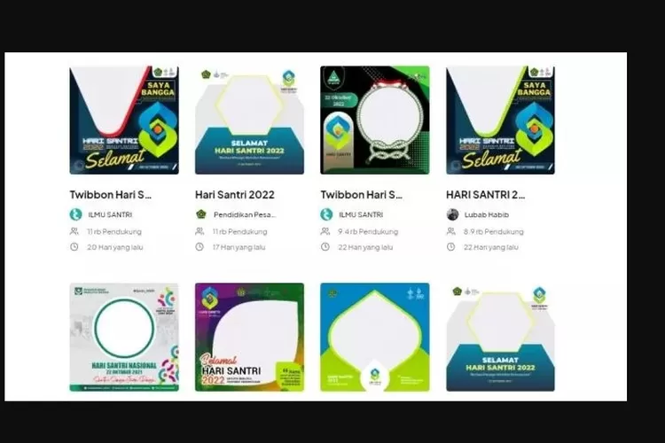 Link Twibbon Hari Santri Nasional 2022 Terbaru Keren Dibagikan di Sosmed