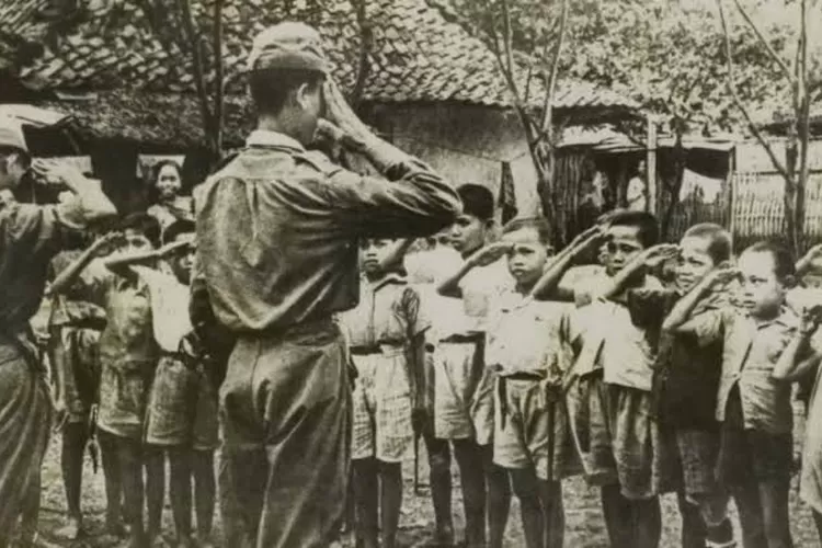 Potret Zaman Penjajahan Jepang saat Jepang menjajah Indonesia dan menerapkan peradilan serta hukum Jepang  (Wikipedia )