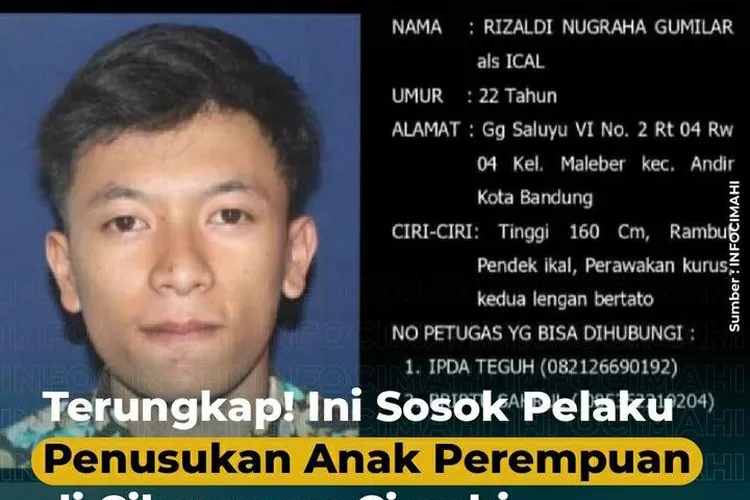 Pelaku penusukan anak perempuan di Cieubeureum (www.infocimahi.co)