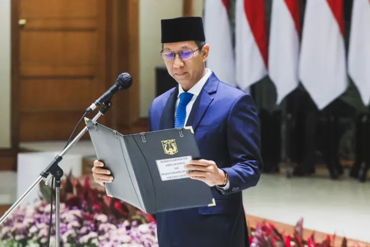 Pj Gubernur DKI Jakarta Heru Budi Hartono melantik PAW KI, Rabu (26/10/2022).