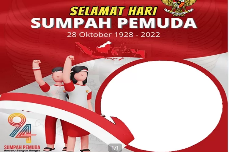 15 Quotes Bijak Tentang Sumpah Pemuda 28 Oktober 2022 Memacu Semangat Pemuda Indonesia Jadi Lebih Baik Semakin Menarik (Tangkapan Layar Twibbonize.com)