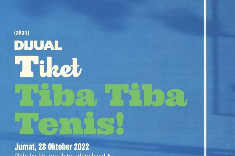 Potret Penjualan Tiket Tiba-tiba Tenis ( Instagram.com/vindes.ig)