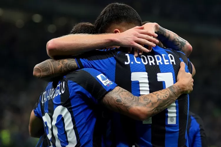 Inter Milan menang 3-0 atas Sampdoria.  ((Foto: Twitter/Inter))